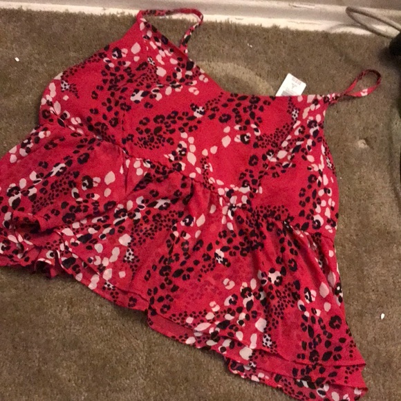 Torrid FUCHSIA PINK LEOPARD CHIFFON MIDI CAMI - Picture 3 of 6